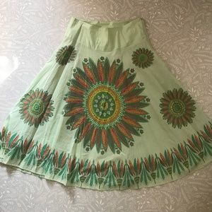 Green Sequined Skirt